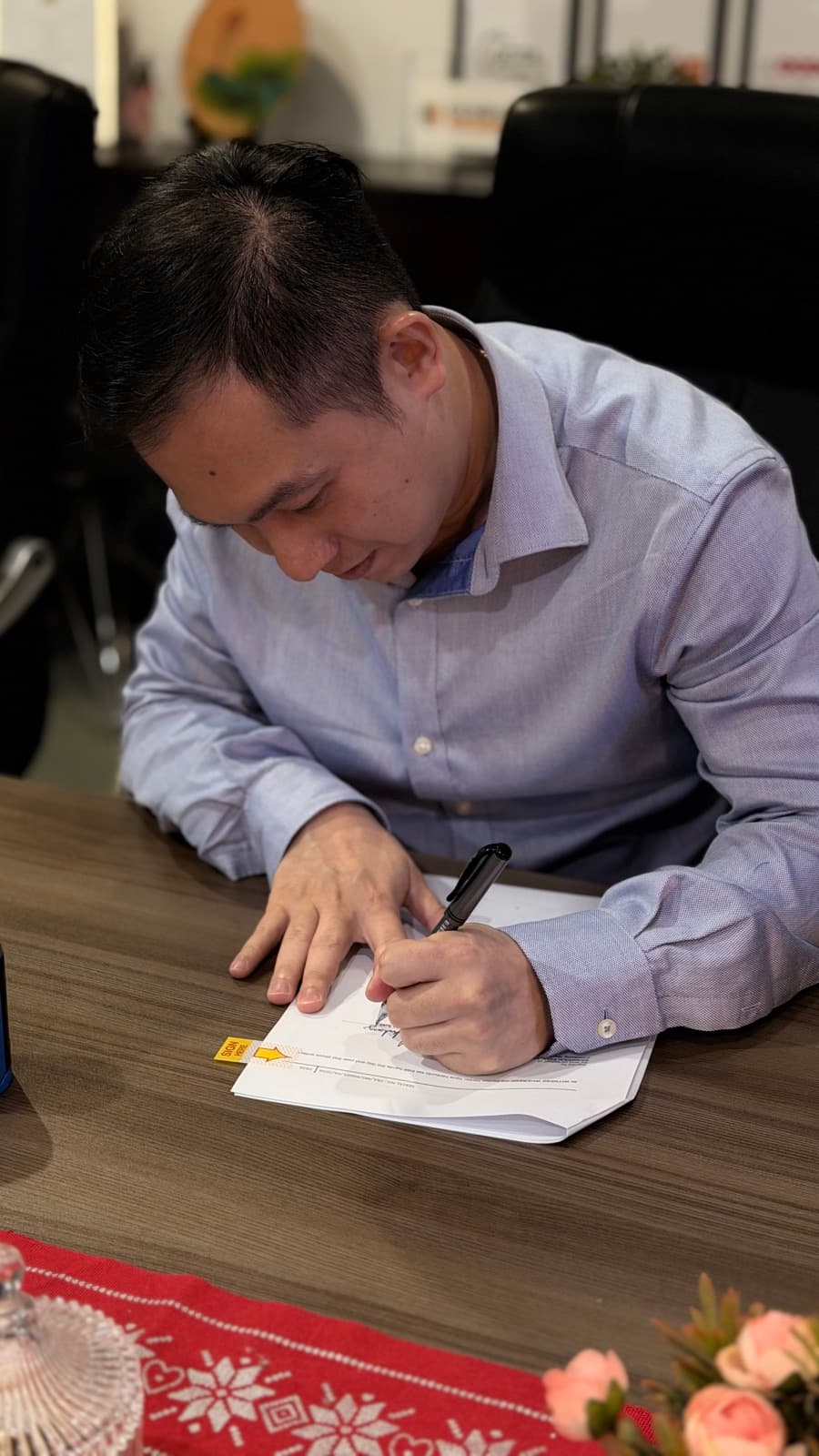 Genovasi MOU 签署流程中的辅助画面