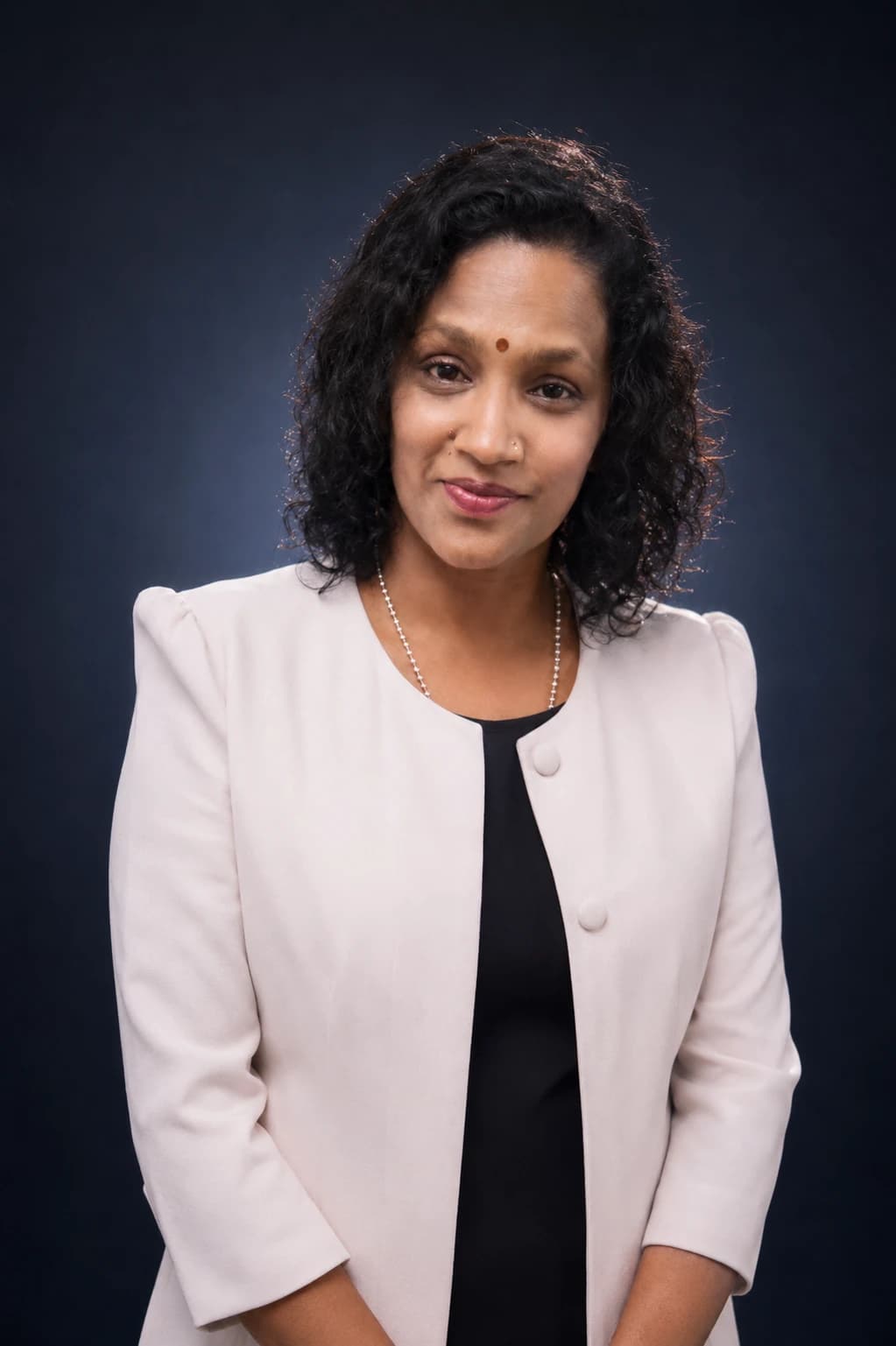 Portrait of Krishnaveni Selvaraju, Director of Education Recruitment of HMIOSS