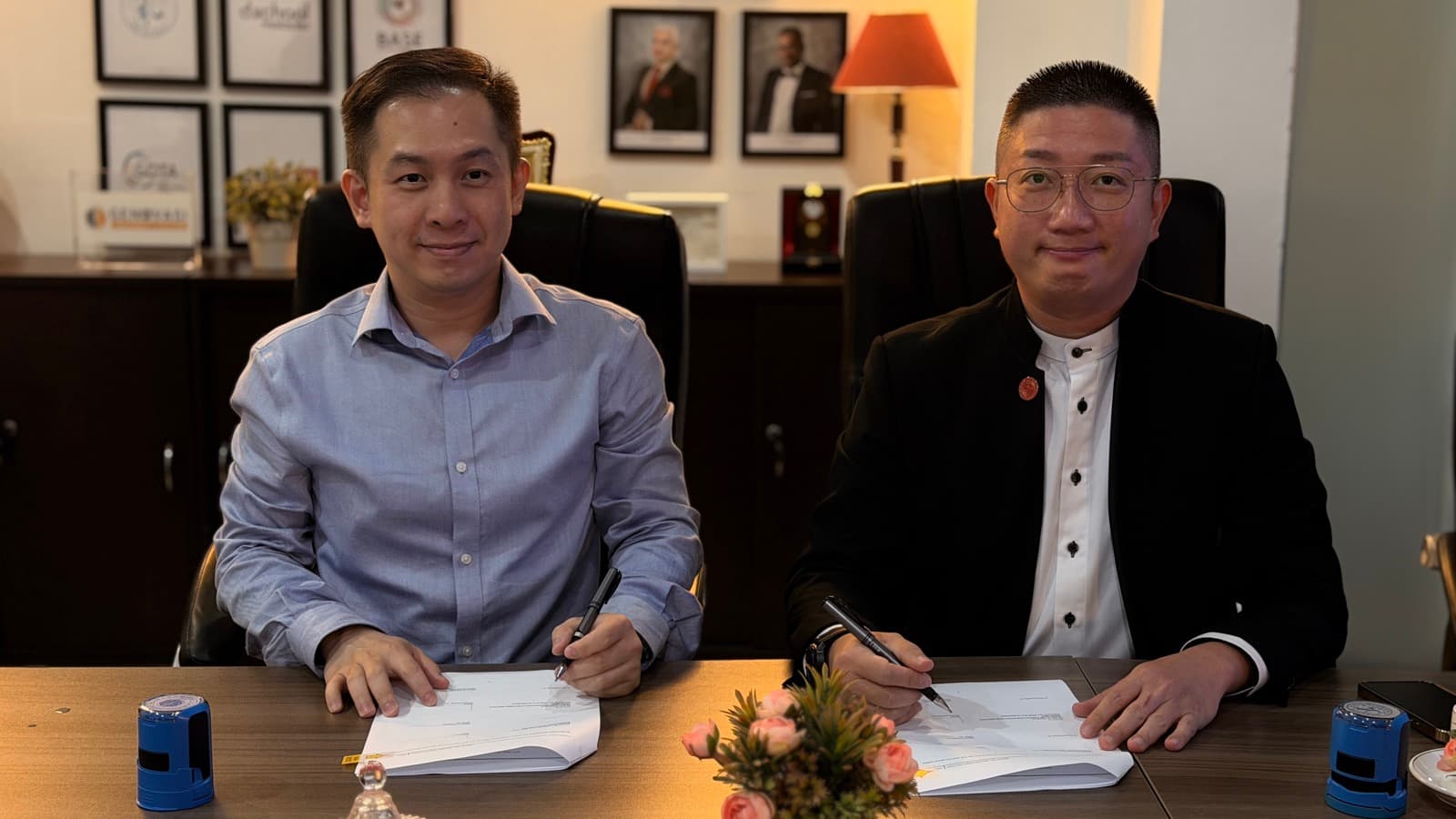 HMIOSS and Genovasi representatives during the MOU signing ceremony